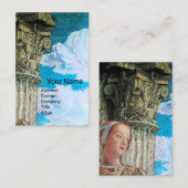 CLASSIC BEAUTY ANTIEK COLUMN Archeoloog Blauw Visitekaartje (Voorkant / Achterkant)