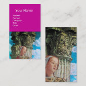 CLASSIC BEAUTY ANTIEK COLUMN Archeoloog Paarse Visitekaartje (Voorkant / Achterkant)