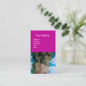 CLASSIC BEAUTY ANTIEK COLUMN Archeoloog Paarse Visitekaartje (Staand voorkant)