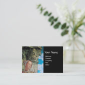 CLASSIC BEAUTY ANTIEK COLUMN MONOGRAM Blue Black Visitekaartje (Staand voorkant)