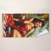 Classic  Beauty Pinup Badhanddoek (Badhanddoek)