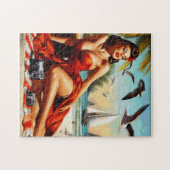 Classic  Beauty Pinup Legpuzzel (Horizontaal)