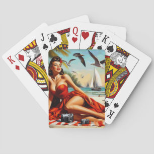 Classic Beauty Pinup Pokerkaarten