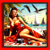 Classic  Beauty Pinup Poster