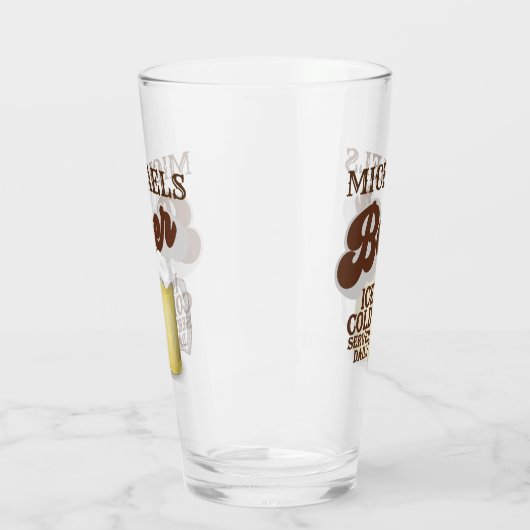 Classic Beer Retro Gepersonaliseerd Glas (Links)
