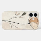 Classic Beige Bud Case-Mate iPhone Case (Achterkant (horizontaal))