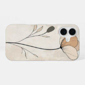 Classic Beige Bud iPhone 16 Hoesje (Achterkant horizontaal)