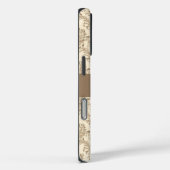 Classic Beige Damask Case-Mate iPhone Case (Achterkant / Rechts)