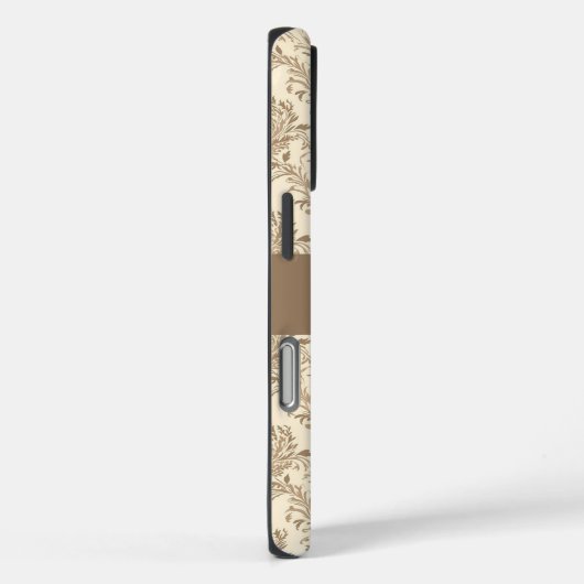 Classic Beige Damask Case-Mate iPhone Case (Achterkant / Rechts)
