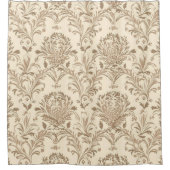 Classic Beige Damask Douchegordijn