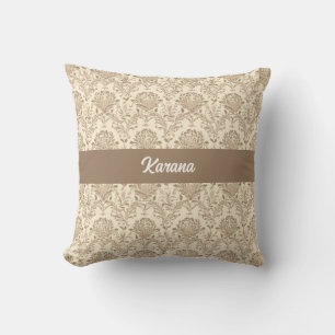Classic Beige Damask Kussen