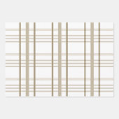 Classic Beige en White Buffalo Check Inpakpapier Vel (Voorkant 2)