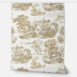 Classic Beige  Franse Chateau Toile Behang