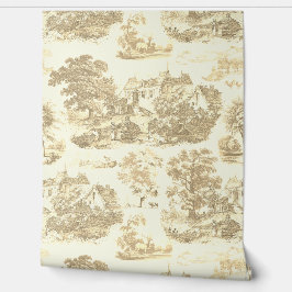 Classic Beige  Franse Chateau Toile Behang