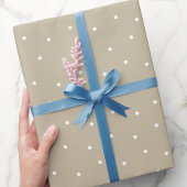Classic Beige Polka Dot Cadeaupapier