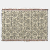 classic beige vintage nautical compass ornamental deken (Voorkant)