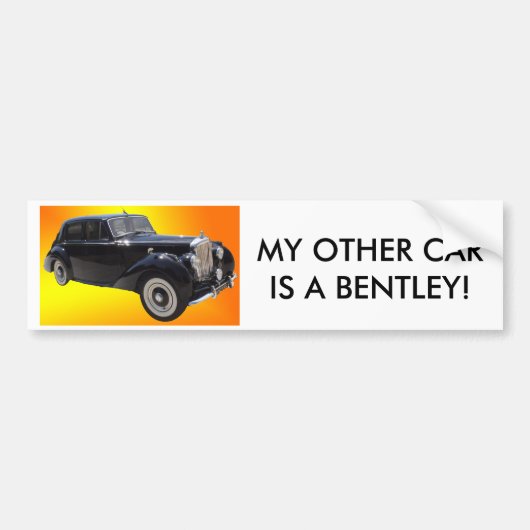 Classic Bentley bumpersticker (Voorkant)