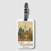Classic  Berlijn Duitsland Landmark Bagagelabel (Voorkant (verticaal))