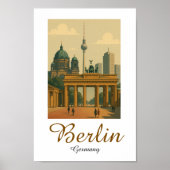Classic Berlijn Duitsland Landmark Poster (Voorkant)