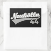 Classic Berlin Neukölln 44 Stadsnummer Rechthoekige Sticker (Tas)