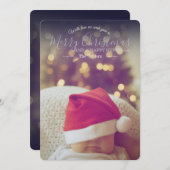 Classic Bewerkbaar met liefde Christmas Kaart (Voorkant / Achterkant)