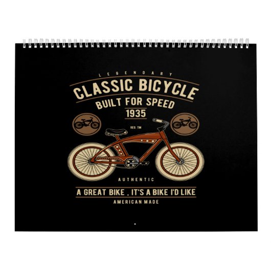 Classic bicycle built for speed kalender (Hoes)