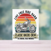 Classic Bikers Crew Motorcycle.jpg Acryl Bord