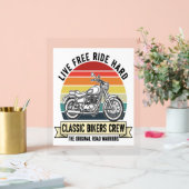 Classic Bikers Crew Motorcycle.jpg Acryl Bord