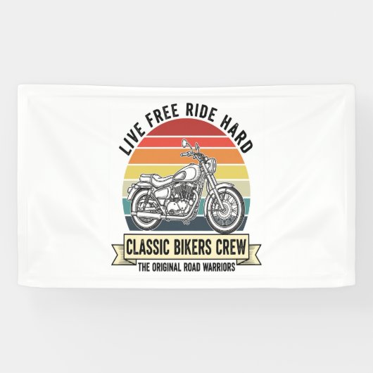 Classic Bikers Crew Motorcycle.jpg Spandoek (Horizontaal)