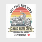 Classic Bikers Crew Motorcycle.jpg Sticker (Vel)