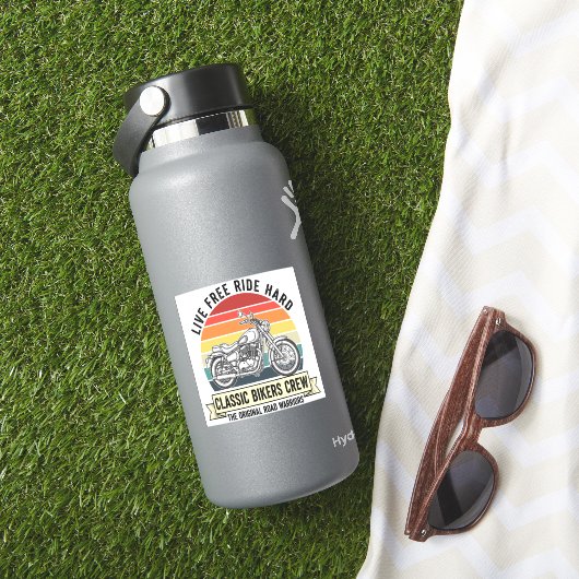 Classic Bikers Crew Motorcycle.jpg Sticker (HydroFlask Insitu)