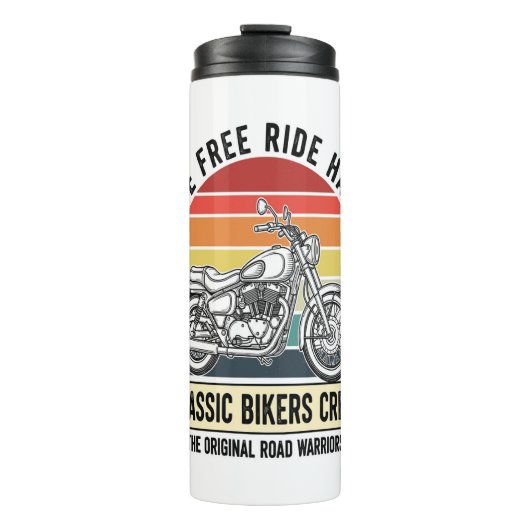 Classic Bikers Crew Motorcycle.jpg Thermosbeker (Voorkant)