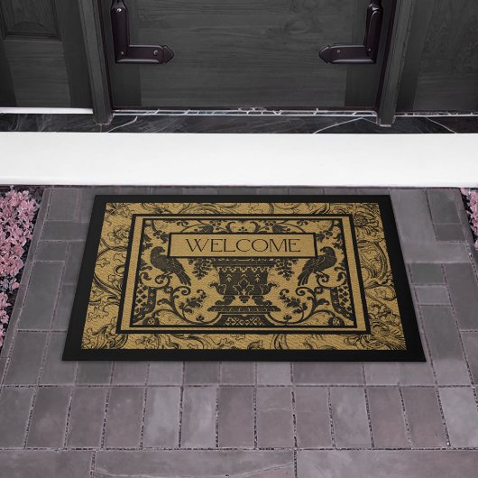 Classic Birds Floral Decoratief Welkom Deurmat
