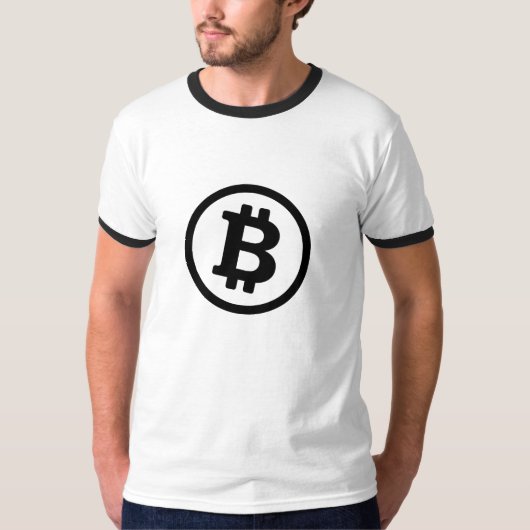 Classic Bitcoin logo dubbelzijdig ontwerp T-shirt (Voorkant)