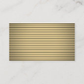 Classic Black and Gold Border Elegant Escort / Plaatskaartje (Achterkant)