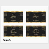 Classic Black and Gold Foil Cosmetics Bottle Label (Vel)