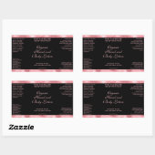 Classic Black and Pink Foil Cosmetics Bottle Label (Vel)