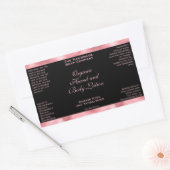 Classic Black and Pink Foil Cosmetics Bottle Label (Envelop)