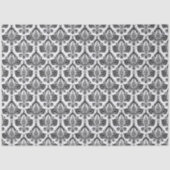 Classic Black and White Damask Textile Pattern Tissuepapier (Voorkant)