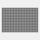 Classic Black and White Evergreen Holiday Pattern  Inpakpapier Vel (Voorkant)