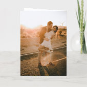 Classic Black and White Monogram Elegant Wedding Programma (Achterkant)