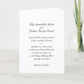 Classic Black and White QR Code Timeless Wedding (Voorkant)