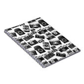 CLASSIC BLACK AND WHITE RETRO PHOTO CAMERAS DESIGN NOTITIEBOEK (Rechterzijde)