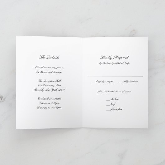 Classic Black and White Timeless Wedding (Binnen)