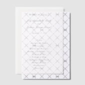 Classic Black and White Timeless Wedding Program Vellum Uitnodigingen (Offset (Uitnodiging))