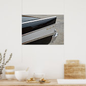 Classic Black Bel Air Car Rear Fender Poster (Keuken)