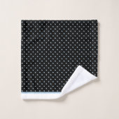 CLASSIC BLACK BLAUWE BATHROOM TOWEL SET BAD HANDDOEK (Wasdoekje)