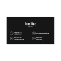 Classic Black Business Icons Logo