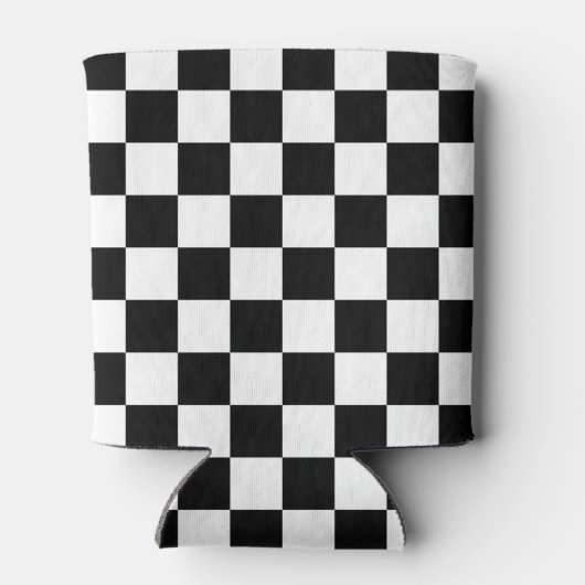 Classic black checkerboard blikjeskoeler (Achterkant)
