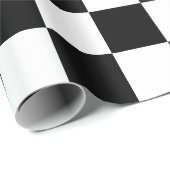 Classic black checkerboard cadeaupapier (Rol Hoek)